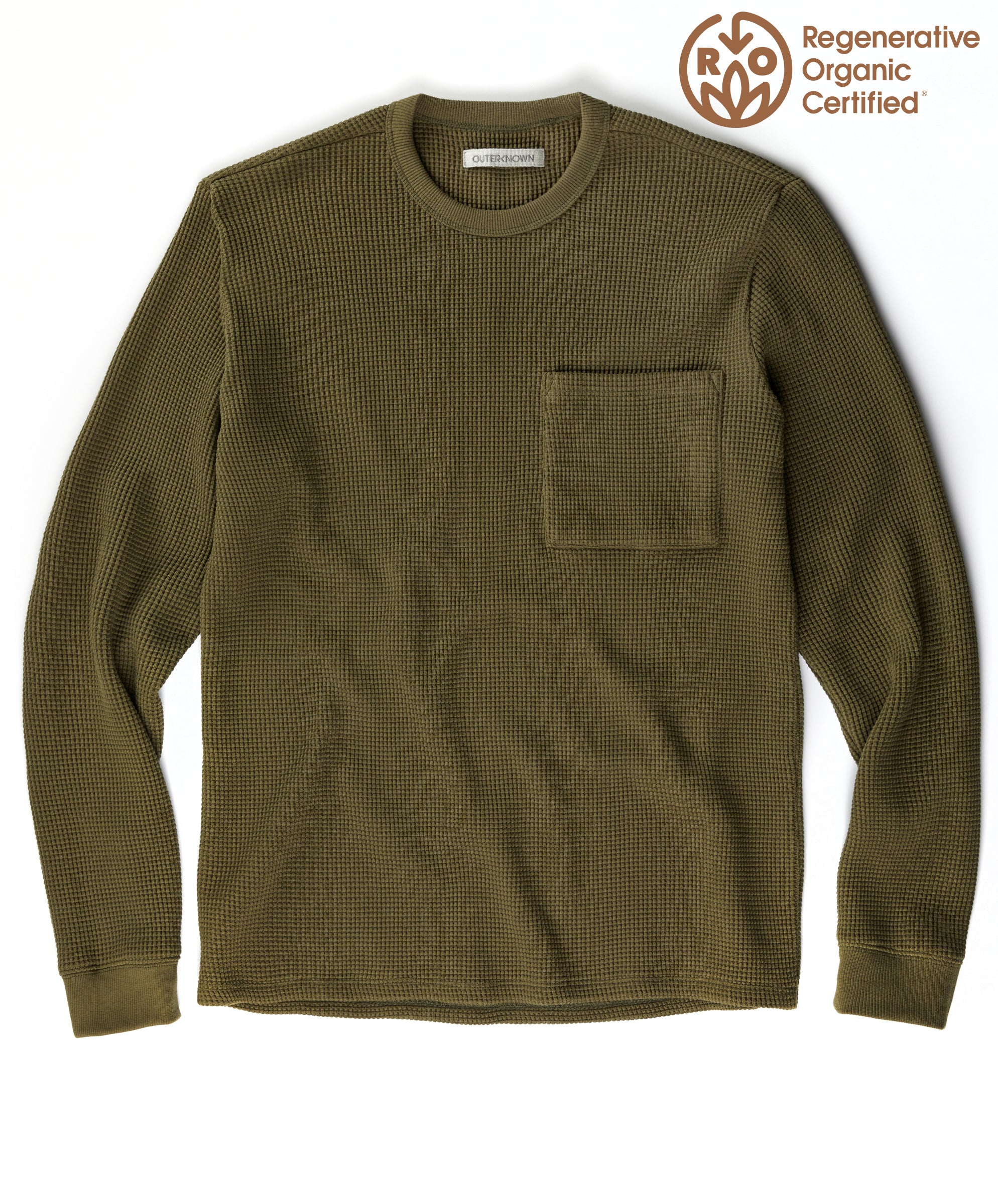 Waffle Knit Thermal Crew - Elements Unfailing