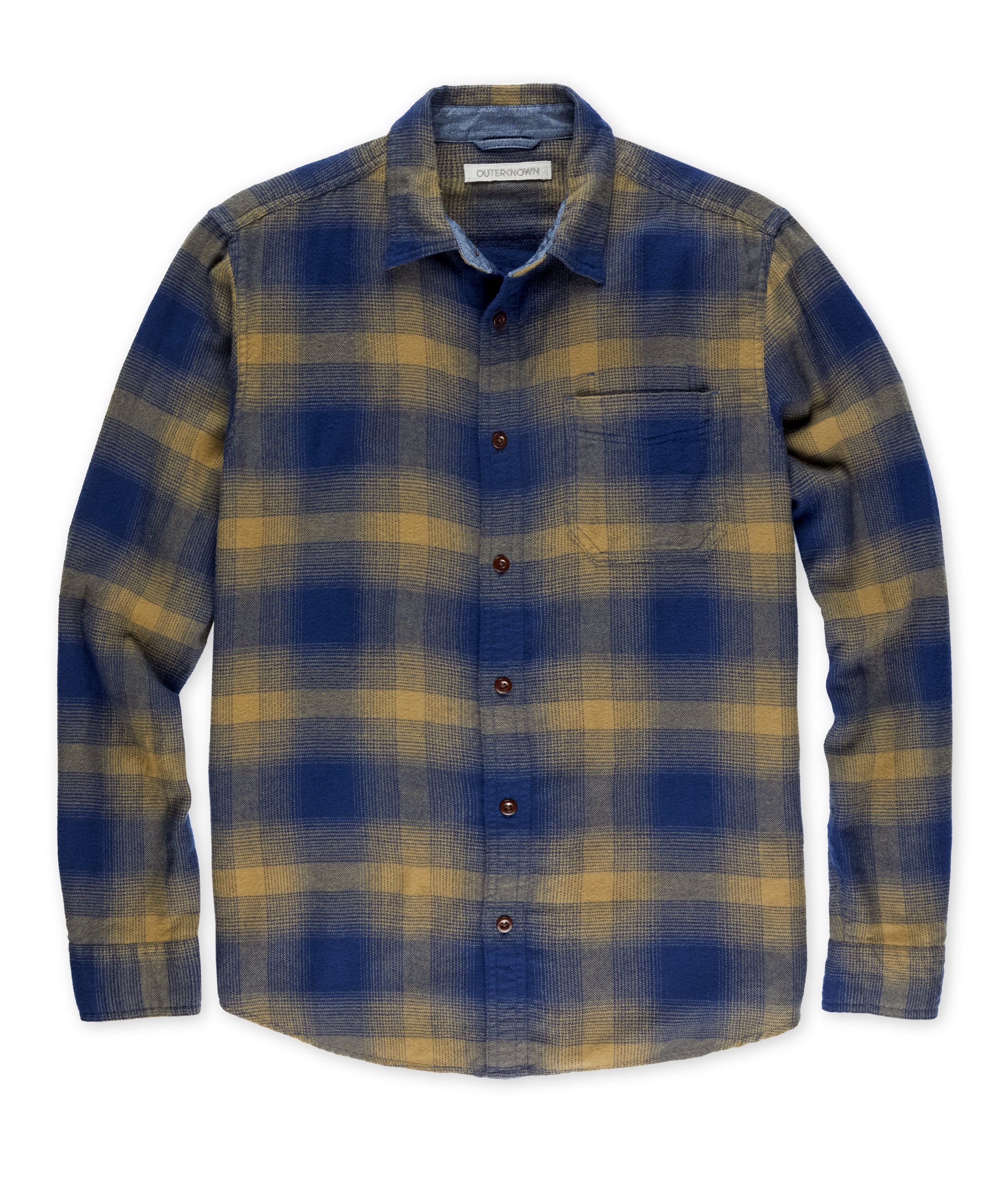 Navy Plaid Flannel Shirt Jacket with White and Violet Crew-neck T-shirt  Outfits For Men (2 ideas & outfits)