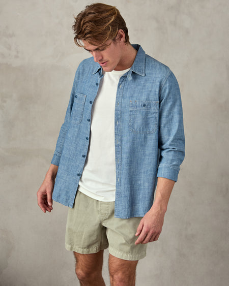 Chambray Utility Shirt