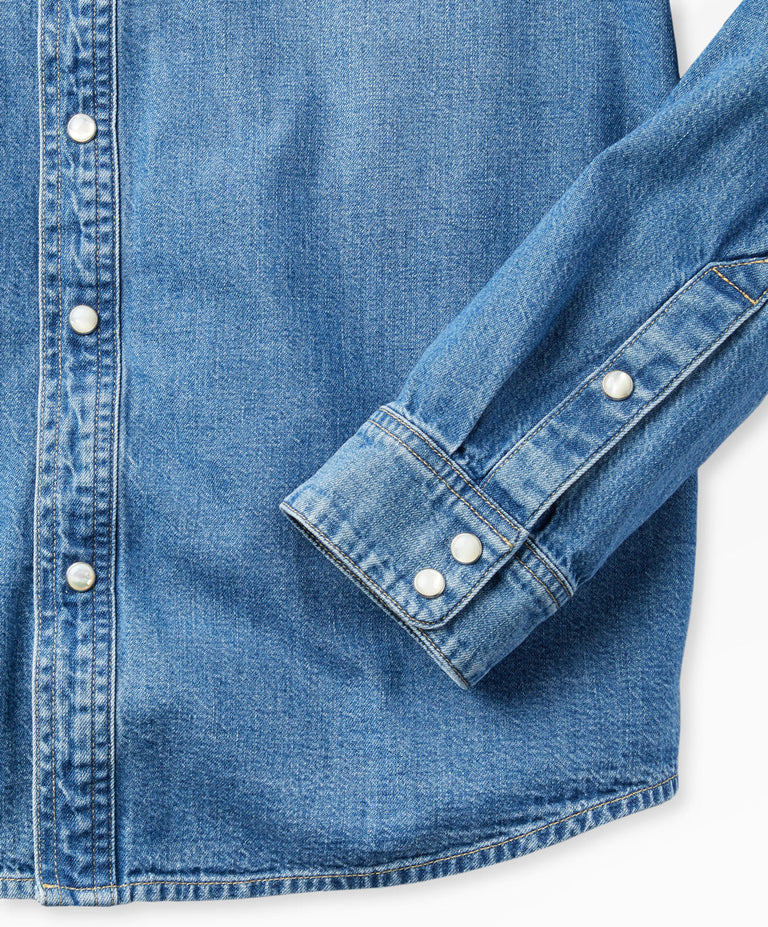 NWt Denim Shirt Fitted Big Cuffs Details topstitched H&M Dark Blue Sz  S,M,L,XL | eBay